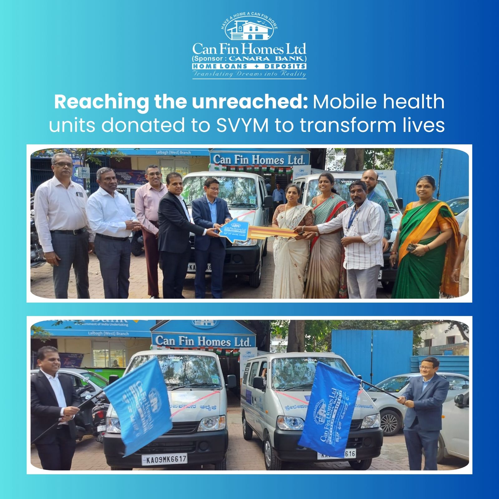Reaching the unreached: Mobile health units donated to SVYM to transform lives
