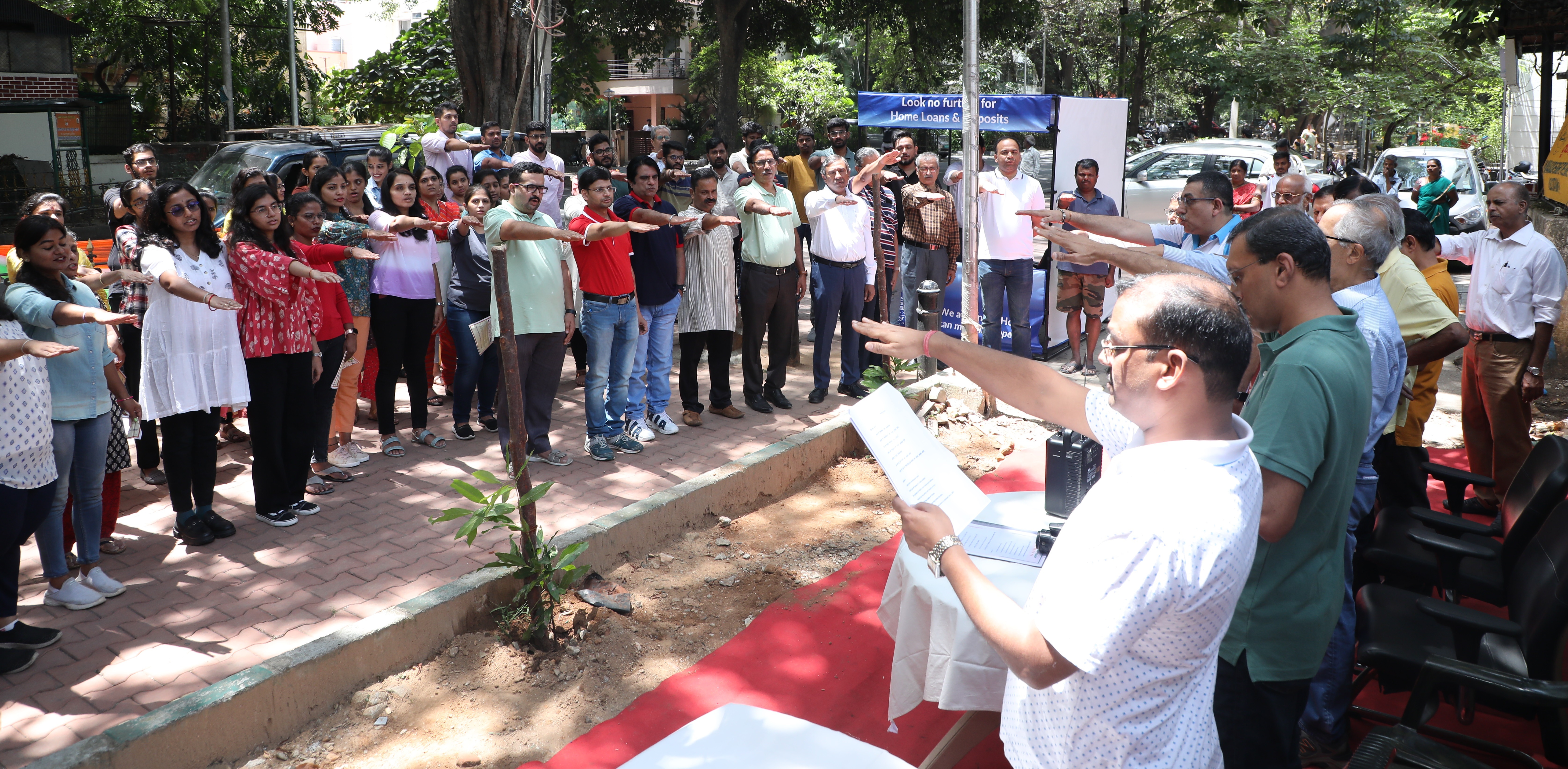 Pledge by Registered office Staff for planting more trees