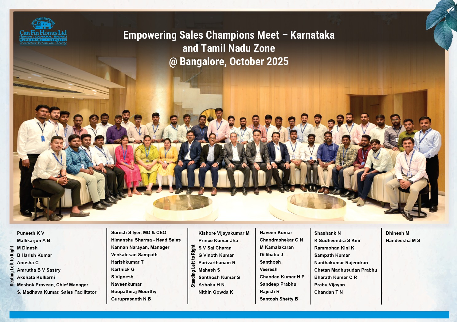 Empowering Sales Champions Meet - Karnataka & Tamil Nadu Zone - October 2025 Empowering Sales Champions Meet - Karnataka & Tamil Nadu Zone - October 2025