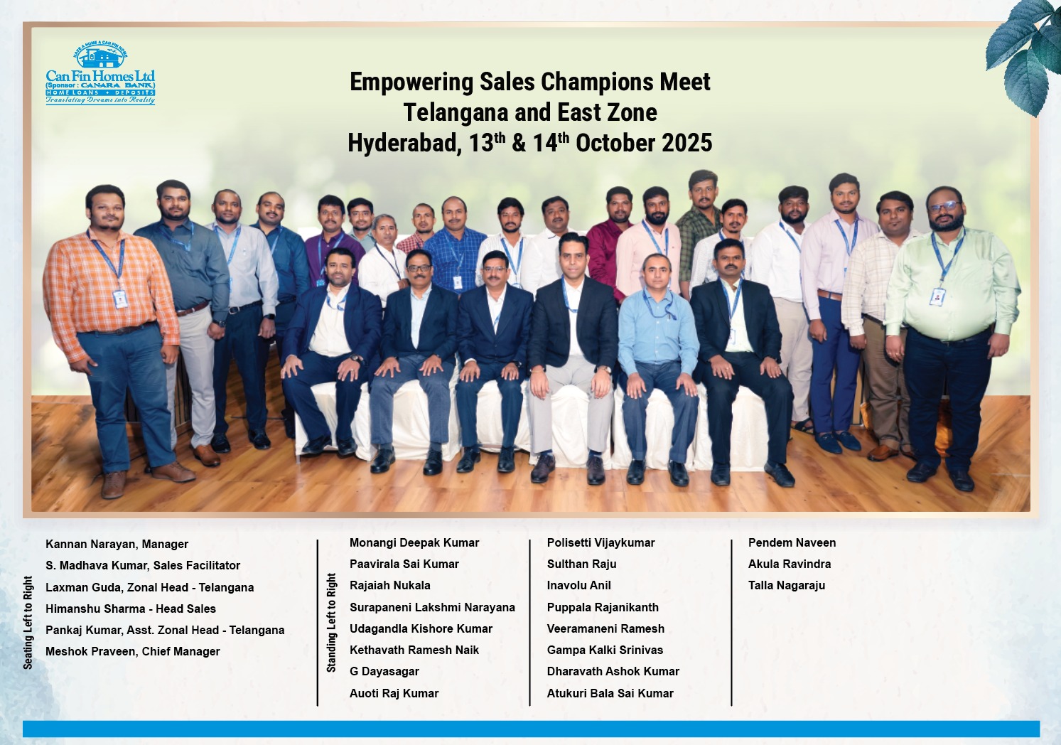 Empowering Sales Champions Meet - Telangana & East Zone - October 2025 Empowering Sales Champions Meet - Telangana & East Zone - October 2025
